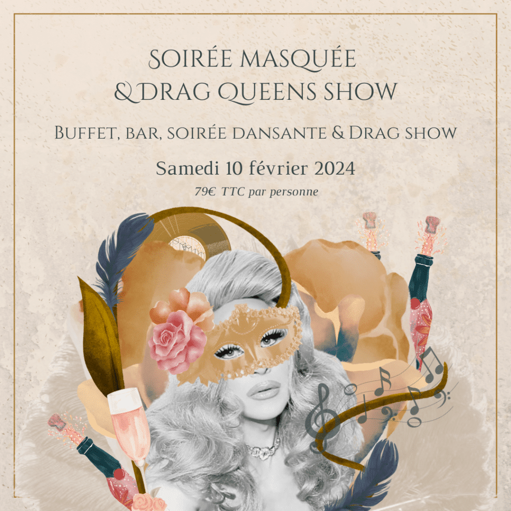 affiche-drag-queens-show-soiree-masquee-chateau-de-rochecotte